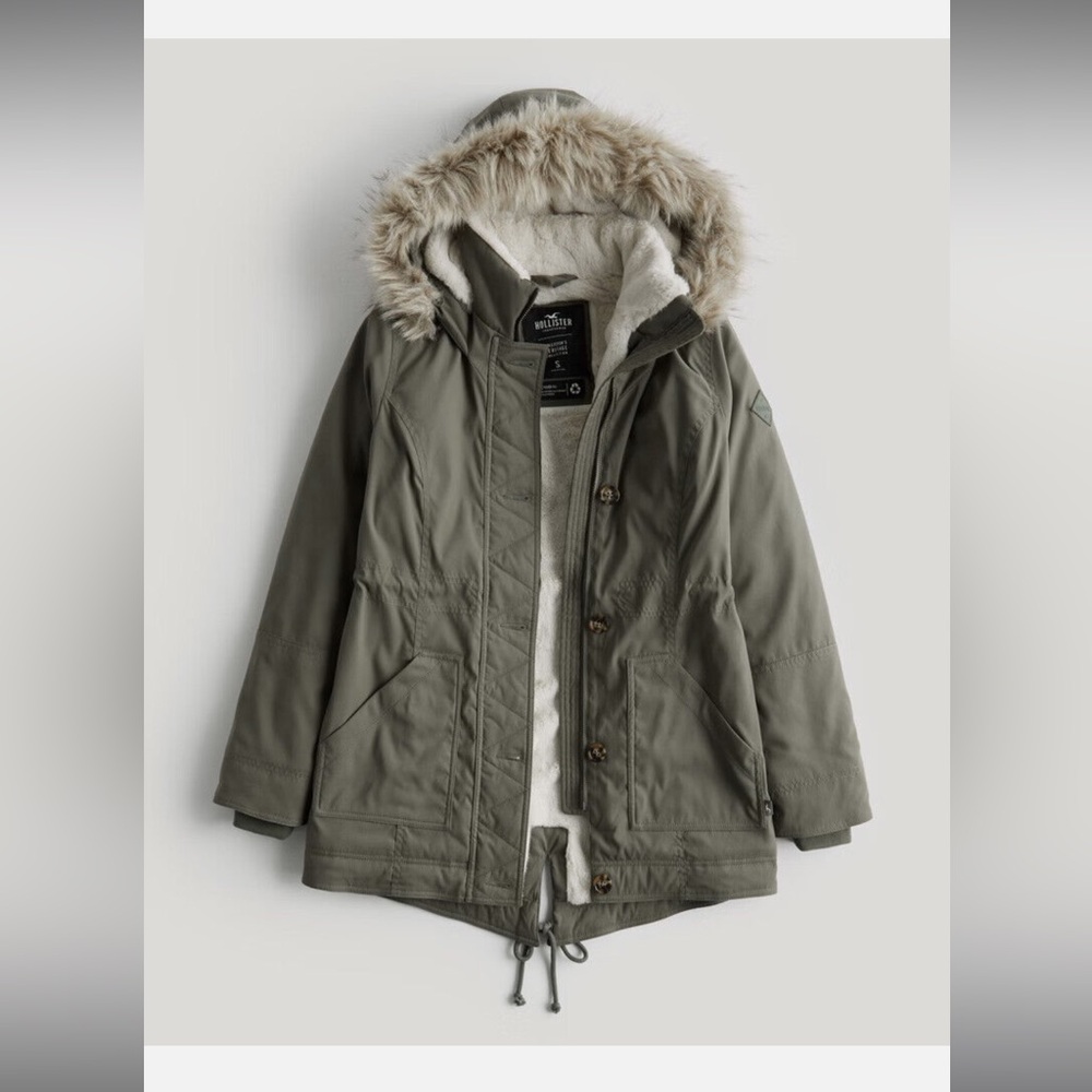Hollister coat parka size Medium